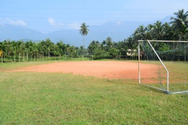 Spacious playground for athletics, football and cricket